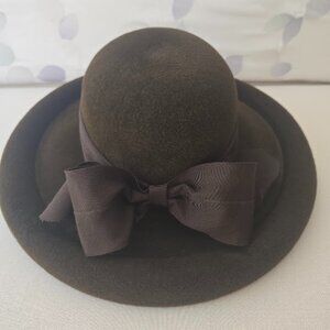 Women's Brown Felt Formal Hat